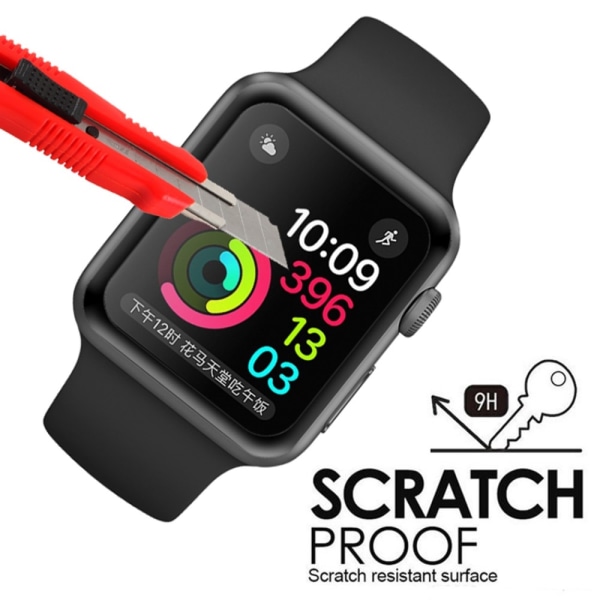 Apple Watch 4 40 mm täysin peittävä 3D karkaistu lasi näytönsuoja 0,3 mm Transparent