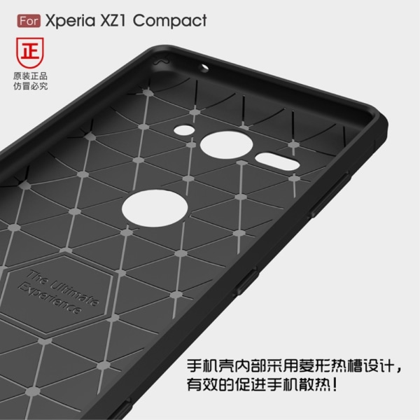 Sony Xperia XZ2 Anti Shock Carbon Iskunkestävä kansi - musta Black