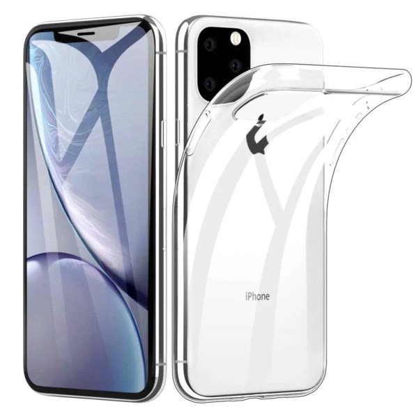 iPhone 11 Pro Max läpinäkyvä pehmeä TPU-suojus Transparent