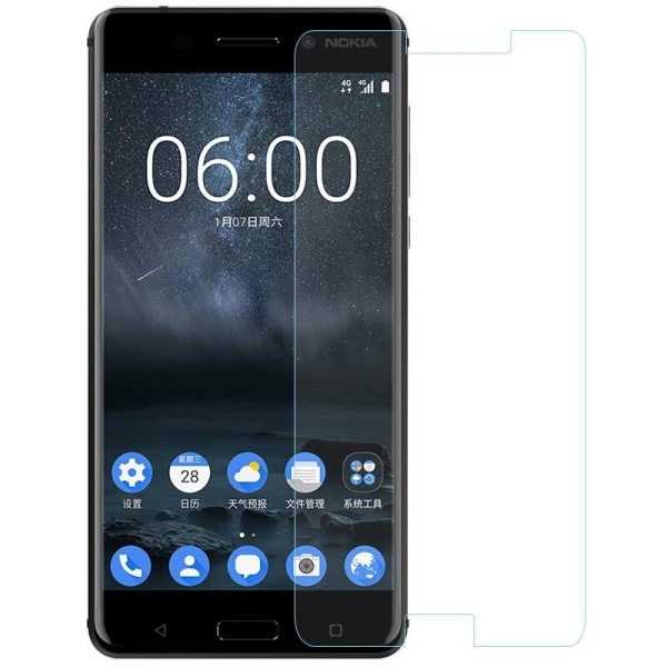 2kpl Nokia 6 karkaistu lasi näytönsuoja 0,3mm Transparent
