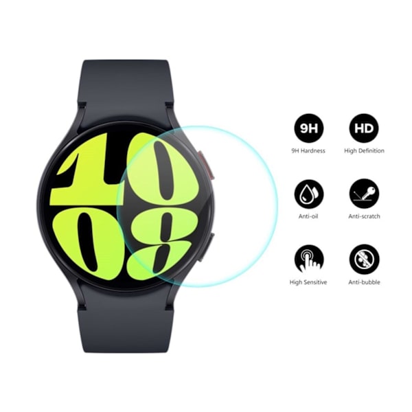 2-Pack Samsung Galaxy Watch 6 Classic 43mm Härdat Glas Skärmskydd Transparent