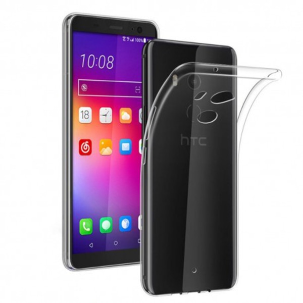 HTC U11 Plus gennemsigtigt blødt TPU-cover Transparent
