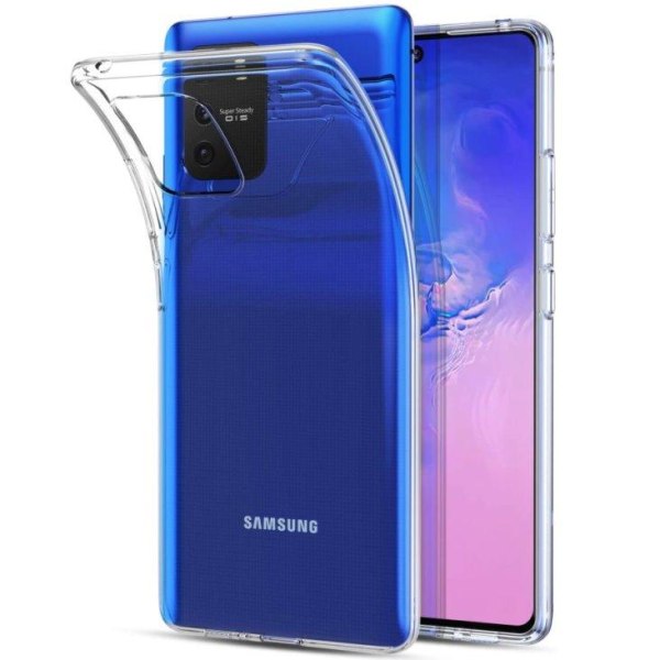Samsung Galaxy S10 Lite Genomskinligt Mjukt TPU Skal Transparent