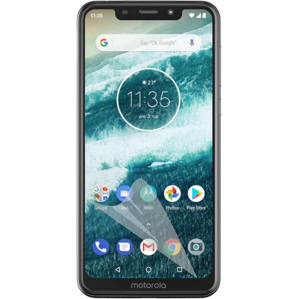 2 kpl Motorola One Näytönsuoja - Ultra Thin Transparent