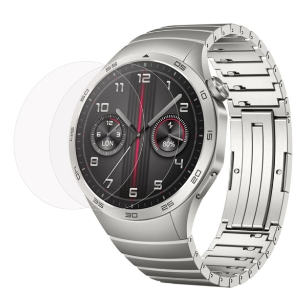 2-Pack Huawei Watch GT 4 46mm Härdat Glas Skärmskydd Transparent