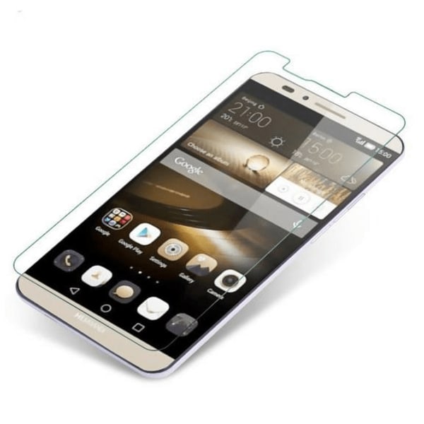 2-Pak Huawei Ascend Mate 7 hærdet glas skærmbeskytter 0,3 mm Transparent