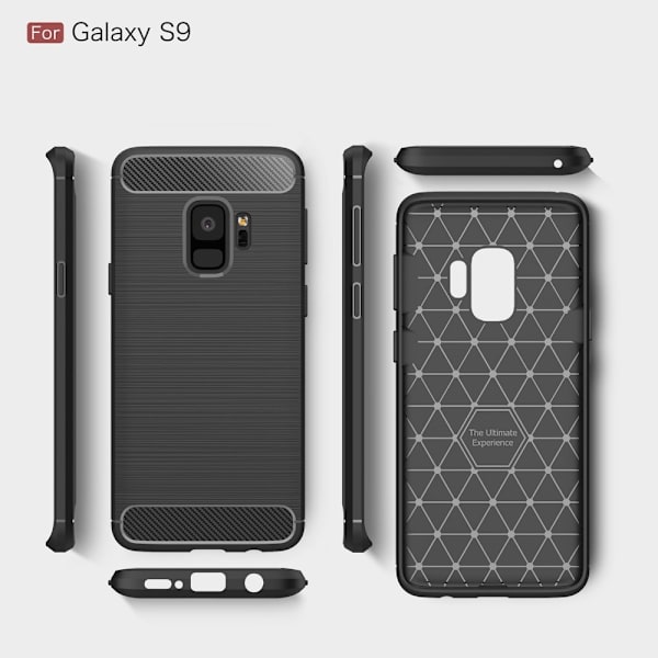 Samsung Galaxy Note 9 Anti Shock Carbon Stöttålig Skal Svart