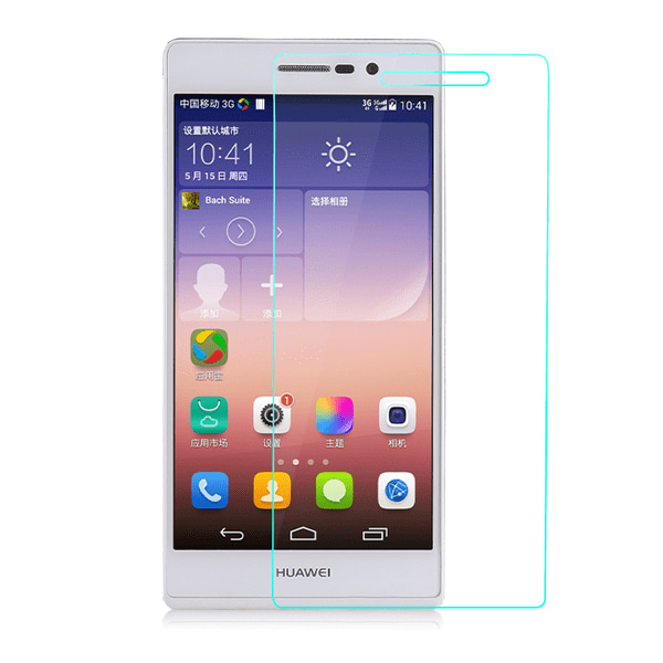2-Pack Huawei Ascend P7 Härdat Glas Skärmskydd 0,3mm Transparent