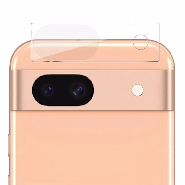 2-Pack Google Pixel 8a Kamera Linsskydd Härdat Glas 0,2mm Transparent