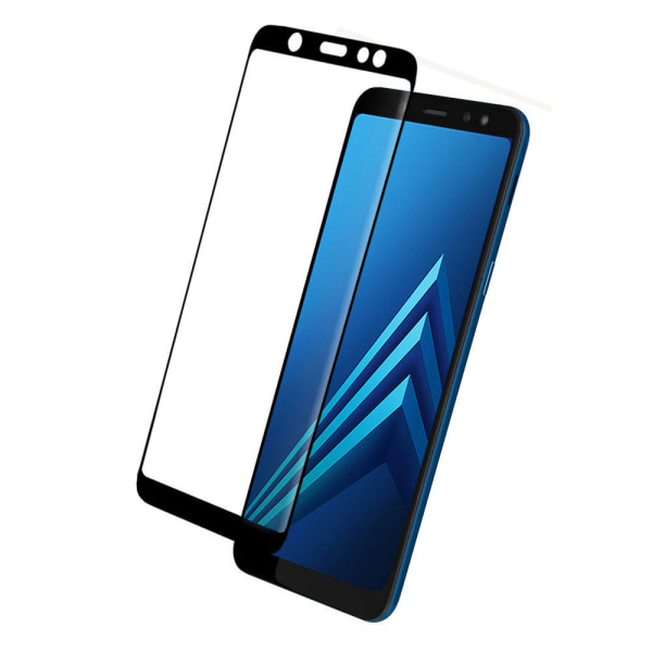 Samsung Galaxy A6+ 2018 Heltäckande Härdat Glas Skärmskydd Transparent
