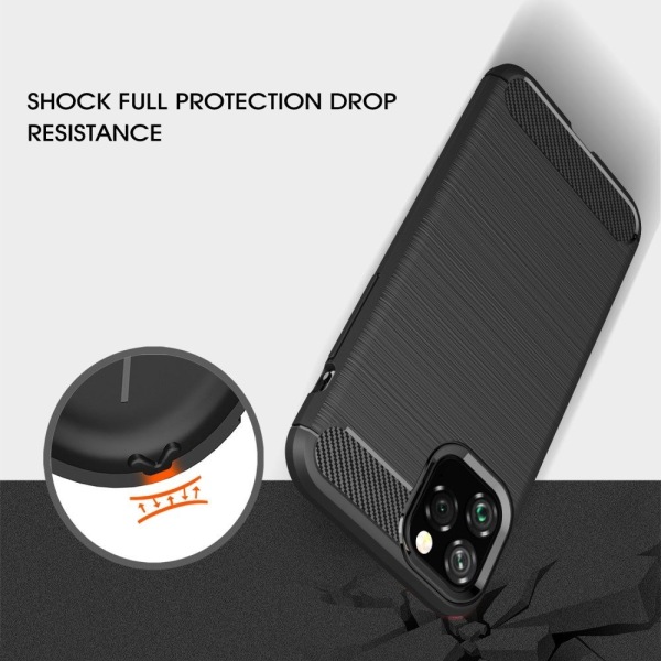 iPhone 11 Pro Anti Shock Carbon Shock Resistant Cover Black