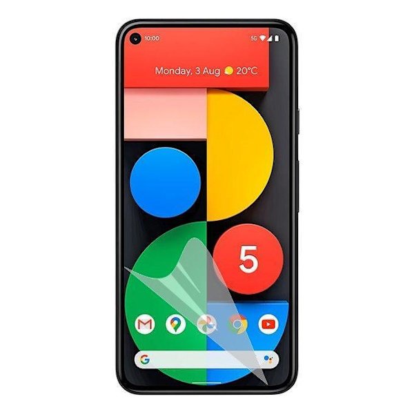 3-Pack Google Pixel 5 Skärmskydd - Ultra Thin Transparent