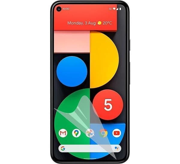 3-Pak Google Pixel 5 Skærmbeskytter - Ultra Thin Transparent