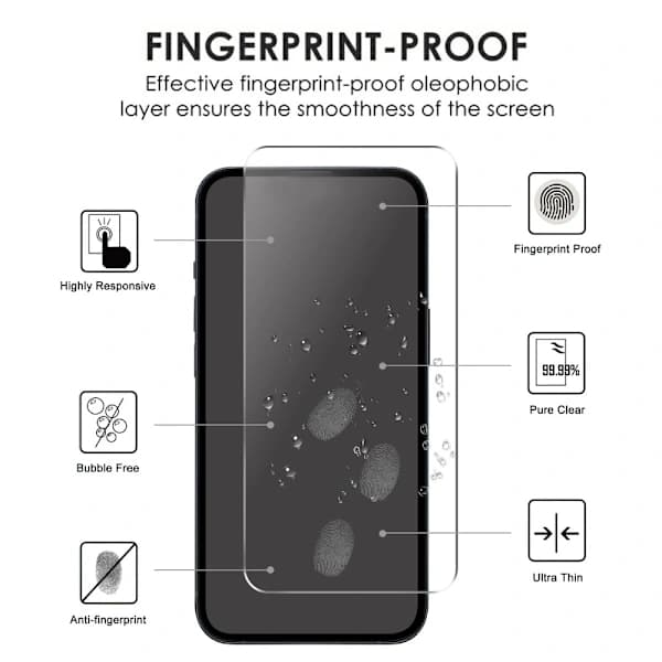 Google Pixel 10 Pro Härdat Glas Skärmskydd 0,3mm Transparent