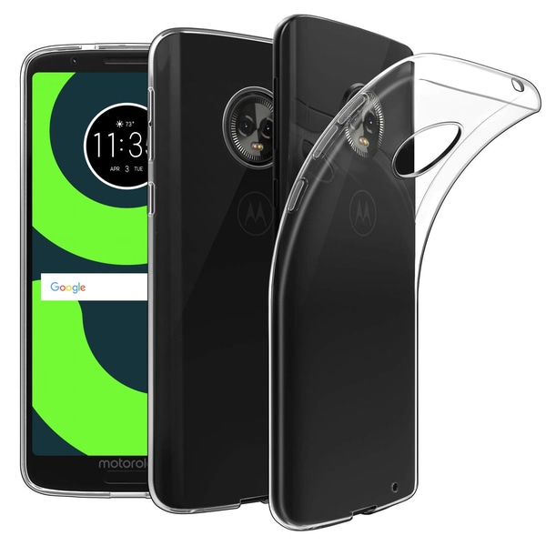 Motorola Moto G6 gennemsigtigt blødt TPU-cover Transparent