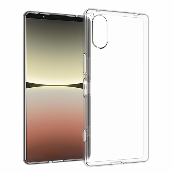 Sony Xperia 5 V Gennemsigtigt blødt TPU-cover Transparent