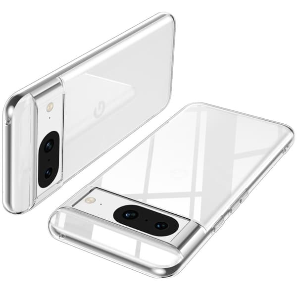 Google Pixel 8a Gennemsigtigt Blødt TPU-Cover Transparent