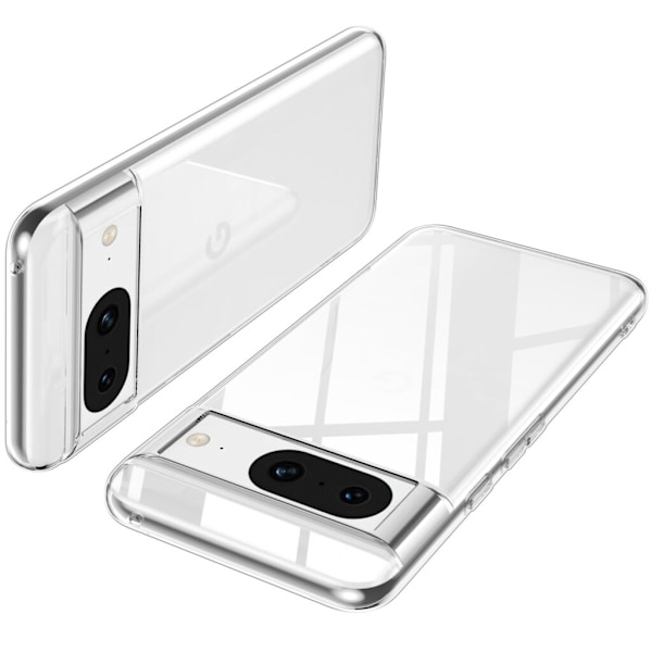 Google Pixel 8a:n Läpinäkyvä Pehmeä TPU-Suojus Transparent