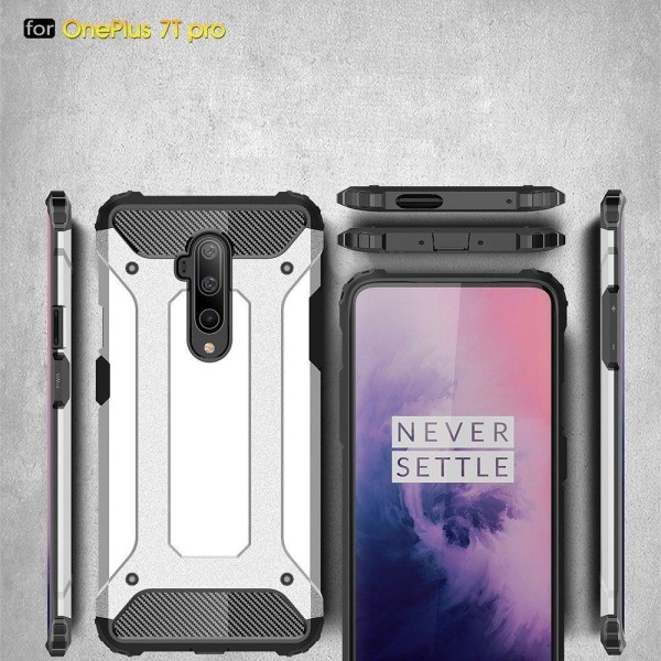 Oneplus 7T Pro Armor Case Stöttålig Skal - Svart Svart