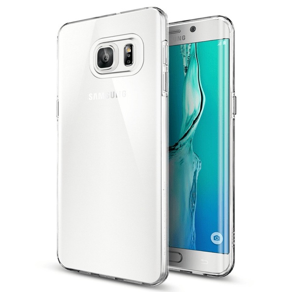 Samsung Galaxy S6 Edge Plus läpinäkyvä pehmeä TPU-suojus Transparent