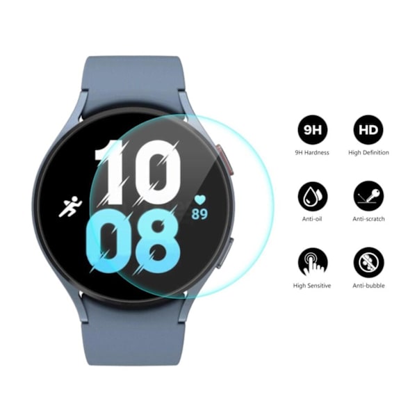 2-Pack Samsung Galaxy Watch 5 44mm Härdat Glas Skärmskydd Transparent
