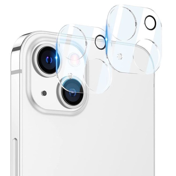2-Pack iPhone 13 / 13 mini Kamera Linsskydd Härdat Glas 0,2mm Transparent