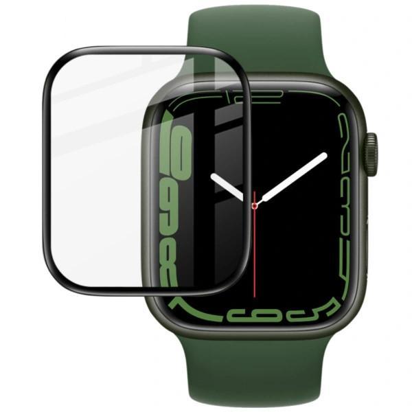 Apple Watch 7/8 45mm Heltäckande 3D Härdat Glas Skärmskydd 0,3mm Transparent