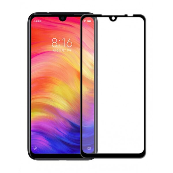 Xiaomi Redmi Note 7 Heltäckande 3D Härdat Glas Skärmskydd 0,2mm Transparent