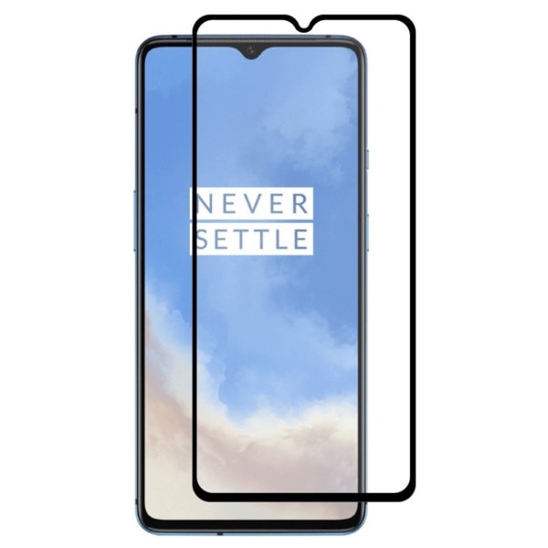 OnePlus 7T Heltäckande 3D Härdat Glas Skärmskydd 0,2mm Transparent