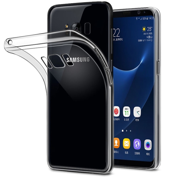Samsung Galaxy S8 Plus läpinäkyvä pehmeä TPU-suojus Transparent