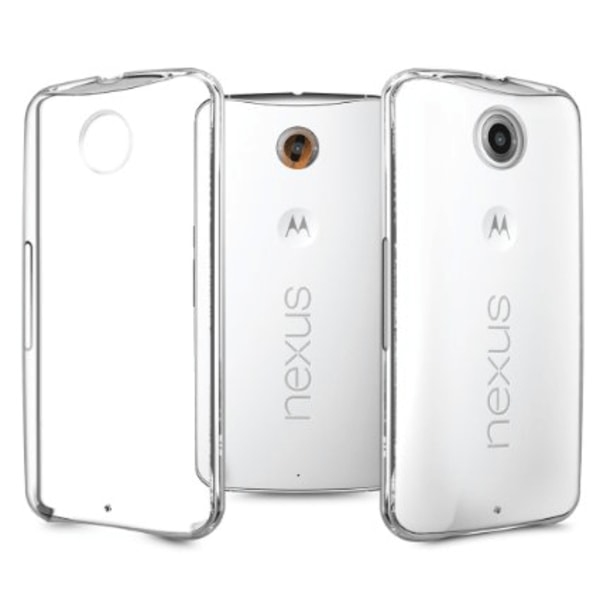 Motorola Nexus 6 Genomskinligt Mjukt TPU Skal Transparent