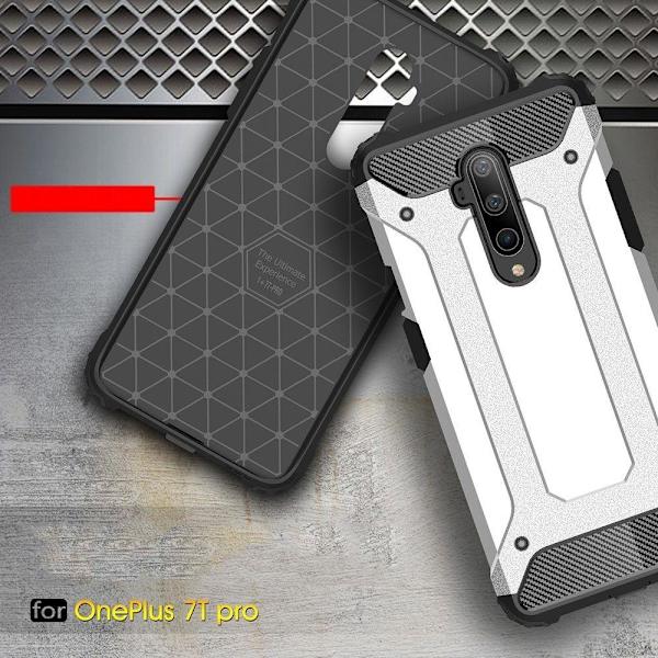 Oneplus 7T Pro Armor Case Stöttålig Skal - Svart Svart