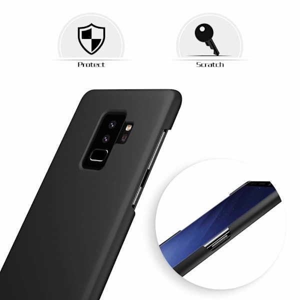 Samsung Galaxy S9 Plus Hard Case Skal Svart Svart