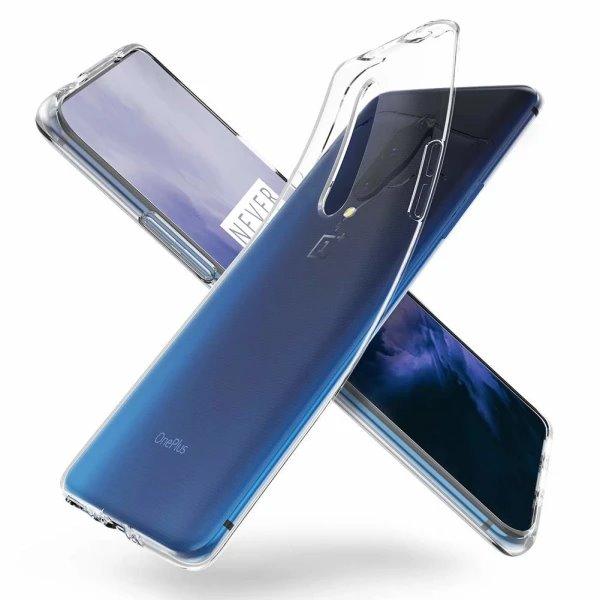 OnePlus 7T Pro Transparent Mjuk TPU Skal Transparent