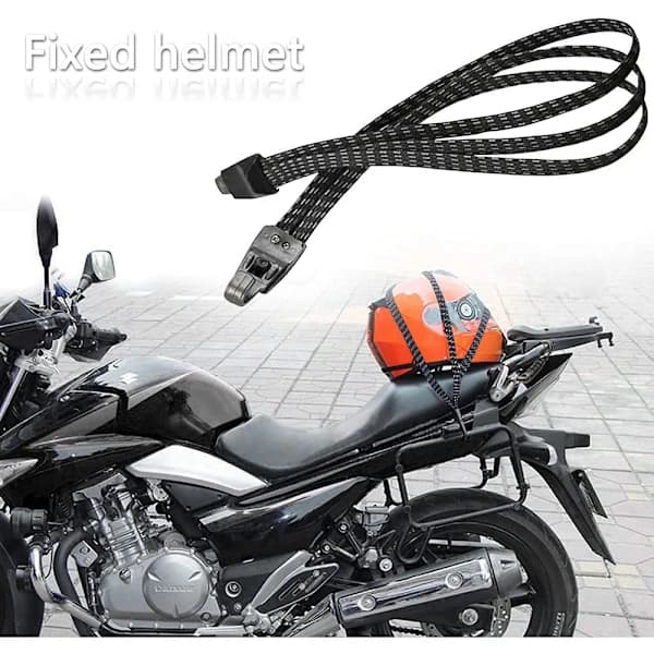 3 Large Bicycle Straps, Luggage Bungee Cords with Hooks