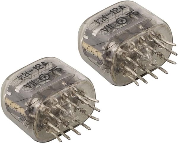 IN-12 Nixie-rör (2-pack) Retro- och DIY-projekt, IN-12A för klockor Digital kall display