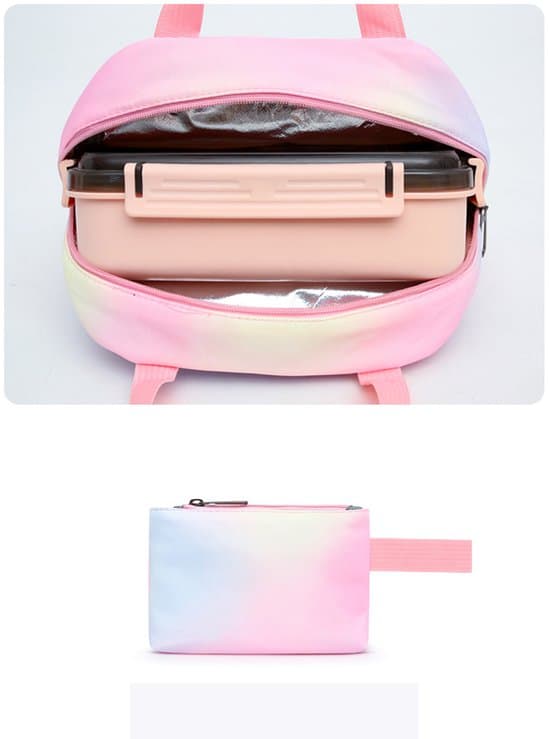 Women's Backpack - Kids' Backpack - School Backpack Set - 3-in-1 Student Pack - Water-Repellent Backpack - Lunch Bag - Handbag - Large Capacity