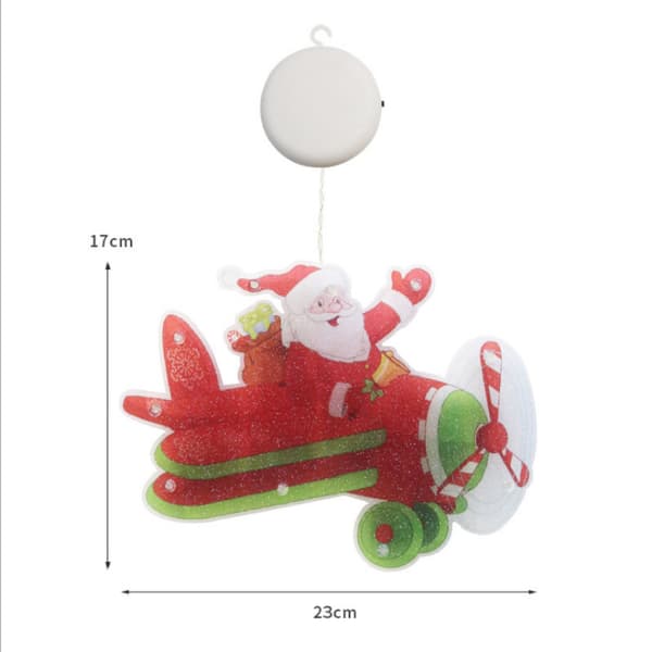 Christmas Tree Lights Window Decals Hanging Lamps Christmas Decoration