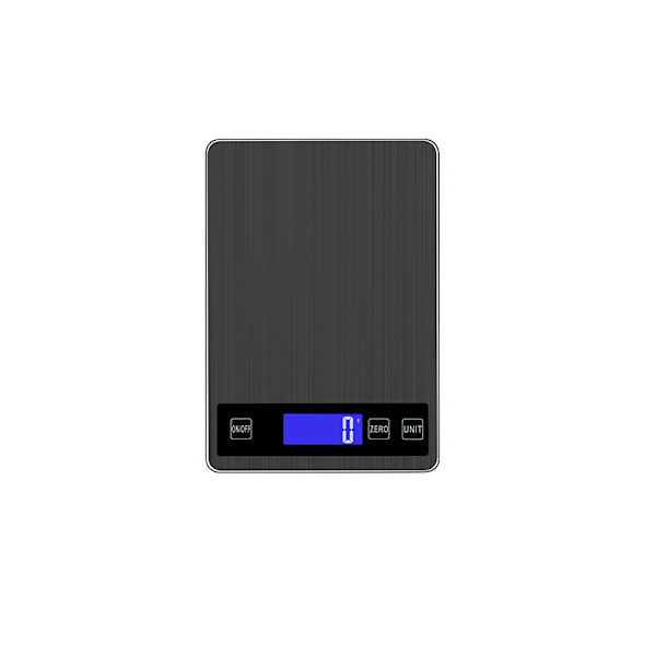 Precision Digital Kitchen Scale - Black Stainless Steel