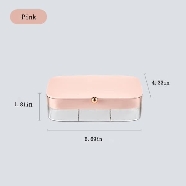 Large Capacity Double Layer Jewelry Box Earrings Necklace