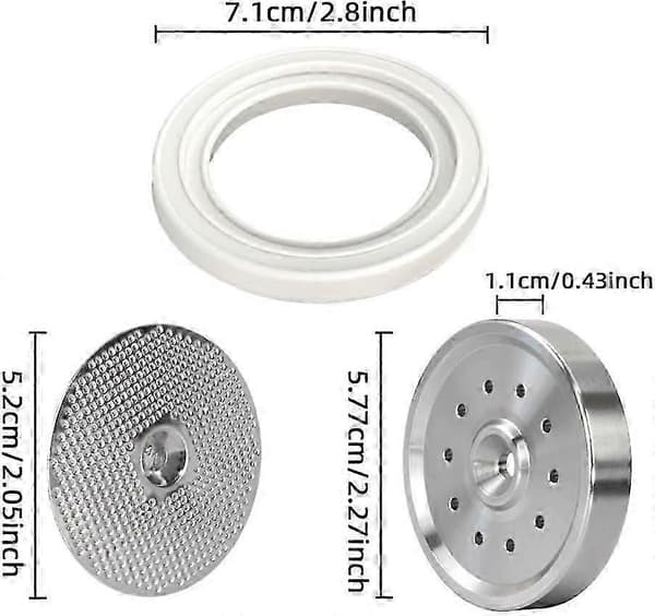 58 mm brusehovedholder og pakningssæt i rustfrit stål til Breville espressomaskiner