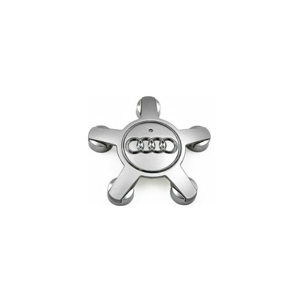 Audi 135mm Navkapsler Sett med 4, Sølv - Modell 4F0601165N