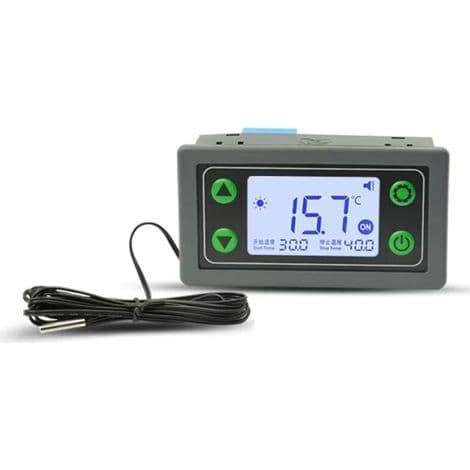 30A WiFi Remote Thermostat Temperature Controller with Cooling Heating APP Temperature Acquisition and Probe (No WiFi Included)