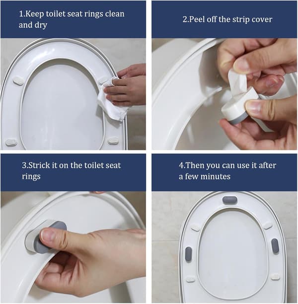 6-pakning bidet toalettsetevedlegg for