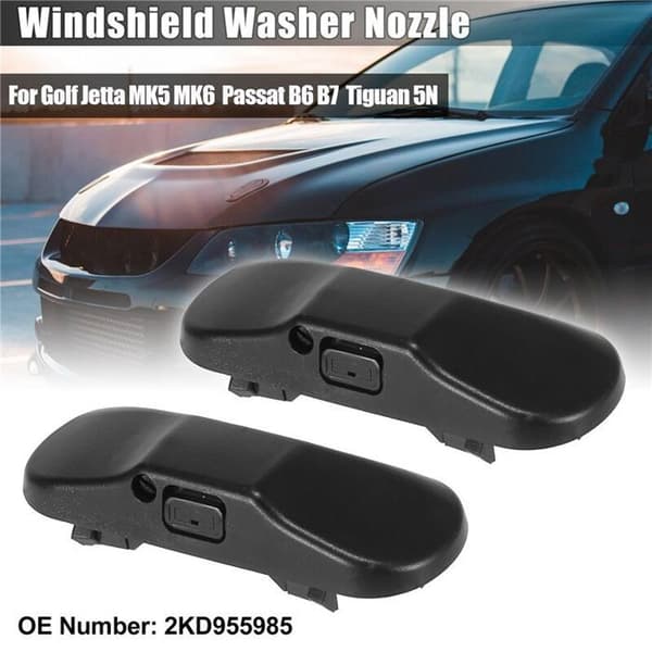 Pc Windshield Washer Nozzle Spray Jet 2KD955985 for Golf Mk5 Mk6 B6 B7 PZCC