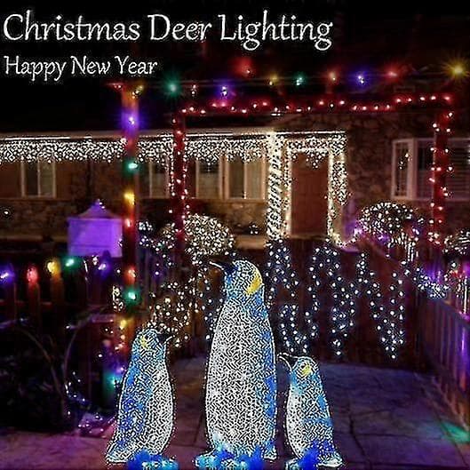Jul Inlit Penguin Akryl LED Udendørs Indendørs Juledekoration