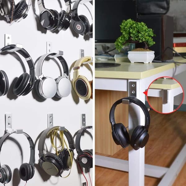 4 stk. (Sølv) Væghængt krog i aluminiumslegering 90° Foldbar C
