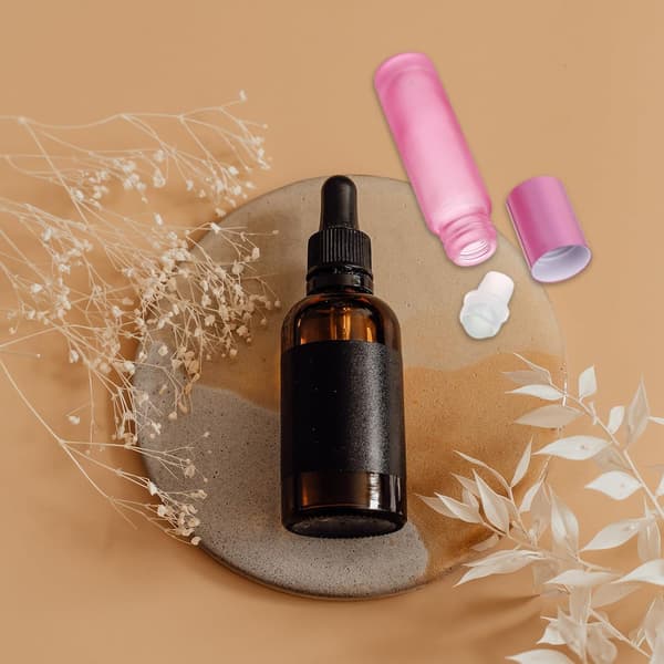 10 st 10 ml rosa glas roll-on flaskor parfym underflaskor behållare påfyllningsbara för resor och eteriska oljor