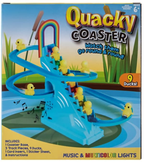 Quacky Coaster Ankan kiipeily- ja liukumäki lelu
