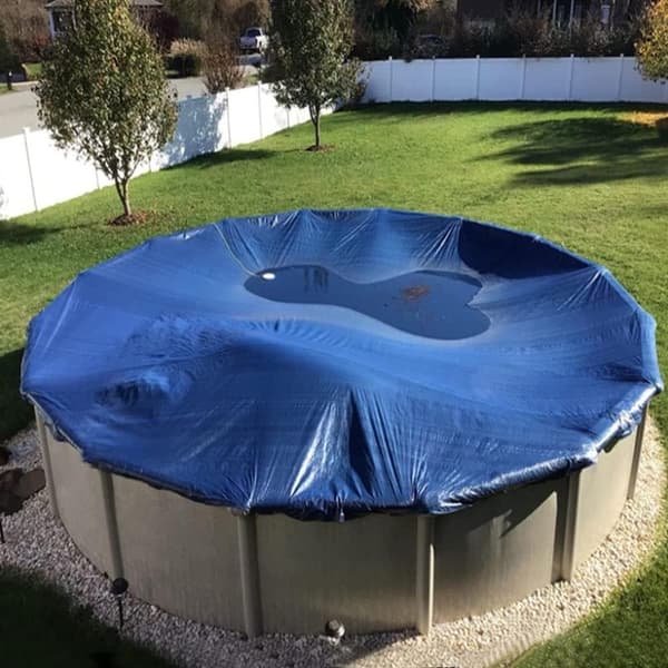 Firkantet 4x4ft vinterpoolpude, vinterpoolflåde, oppustelig vinterpude, vinterbold til overjordiske pools, pool